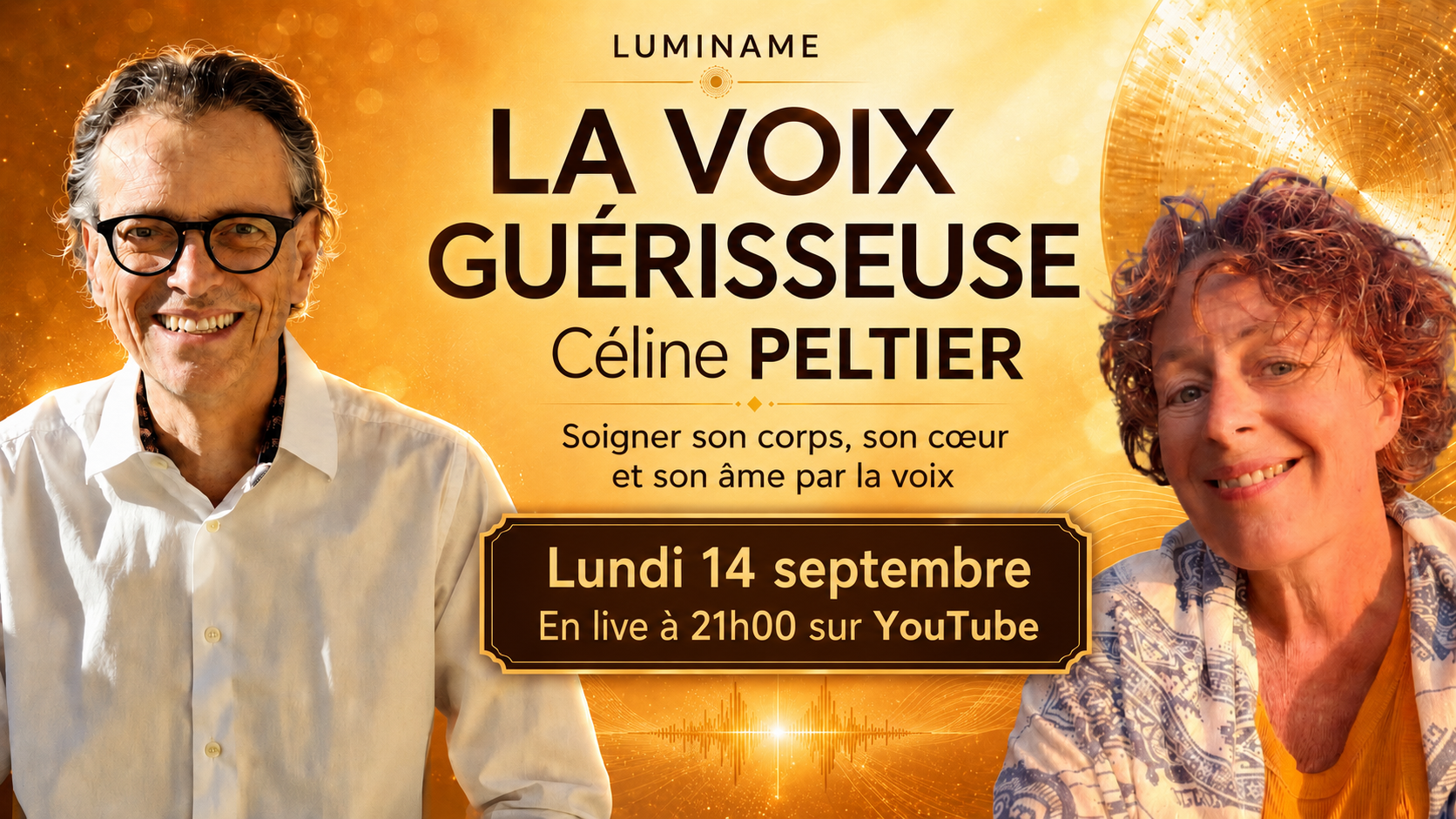 Visuel de Conférence Luminame — La Voix Guérisseuse